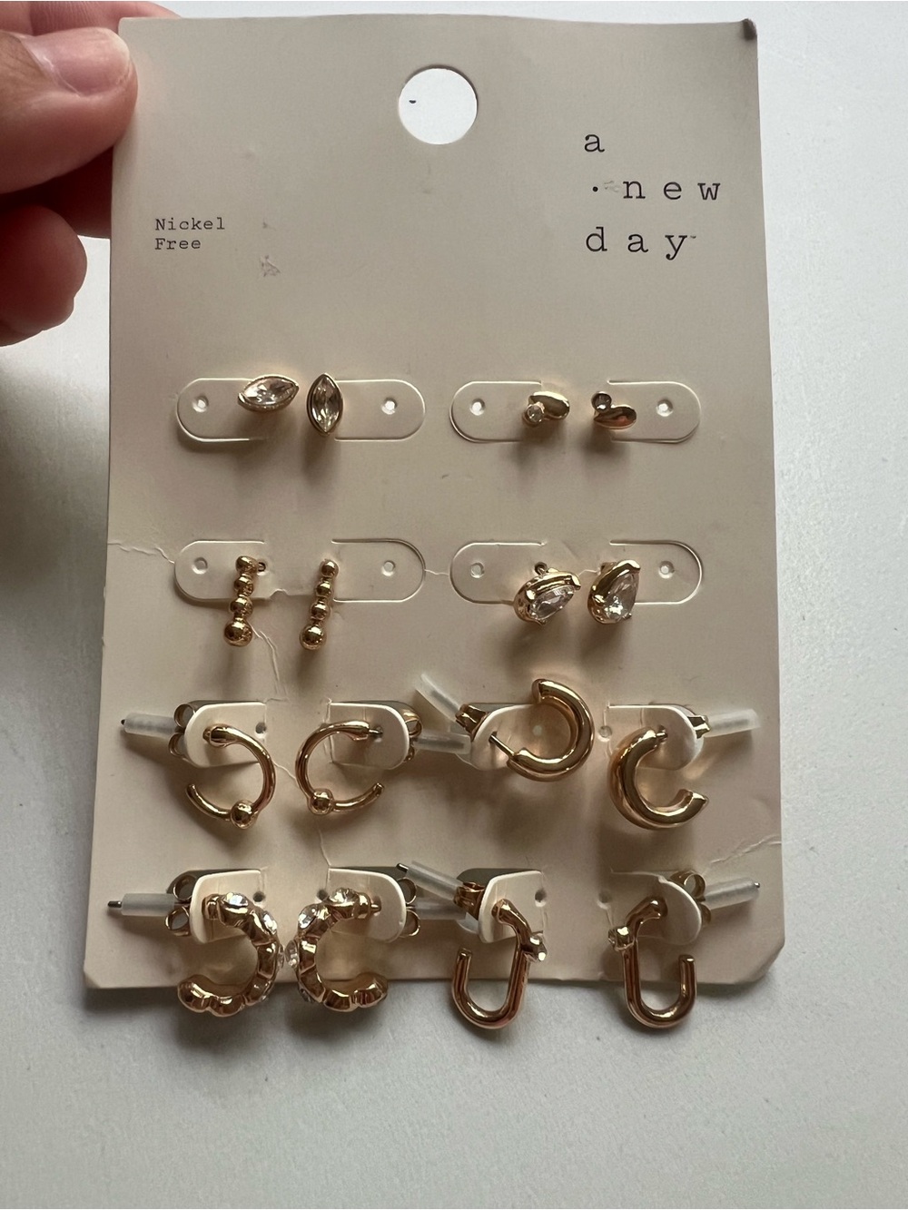 a new day Gold Earring Set - 8 Pairs